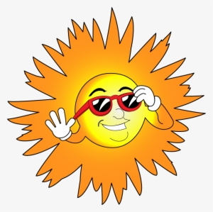 28 Collection Of Sun With Sunglasses Clipart Transparent - Sun With Glasses Clip Art #687440