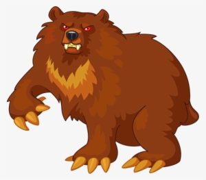 Grizzly Clipart Ferocious - Cartoon #688270