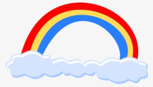 Simple Clipart Rainbow - Cute Rainbow Png #688393
