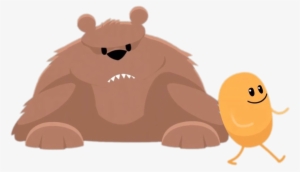 Hapless Parading In Front Of Bear Png - Illustration #688455