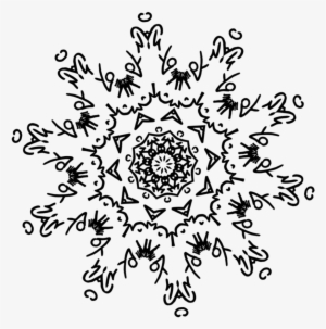 Drawn Snowflake Png Tumblr - Snowflake Design Transparent #689287