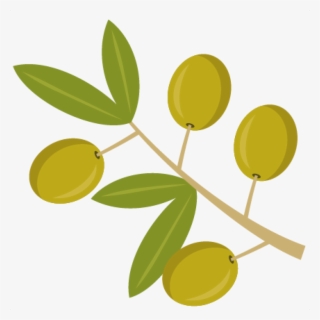 Watercolor Olive Branch Png - Olive Clipart Png #689840