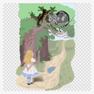 Alice And Cheshire Cat Png Clipart Cheshire Cat Alice's #6802322