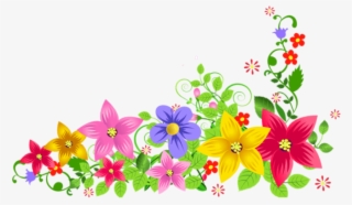 Download Transparent Floral Decoration Clipart Png #6807188