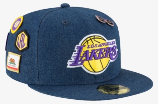 Los Angeles Lakers 2018 Draft 59fifty Denim Fitted #6808121