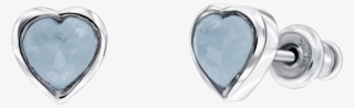 Blue Quartz Heart Shape Stud Earring #6809601