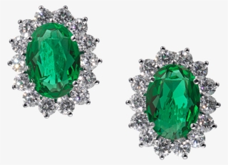 Catherine Omega Clip On Earrings Green #6810135