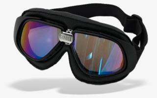Bandit Classic Motorcycle Goggles Black Irridium Lense #6810278