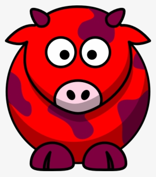 Red Cow 2 Svg Clip Arts 528 X 598 Px #6811110