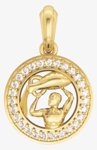 Aquarius Charm In Gold #6811311
