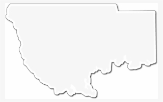 A Map Of Wakulla With An Outer Shadow Around The Map #6815594