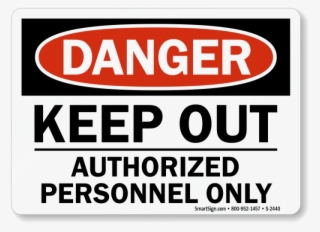 Keep Out Danger Png Clipart #6817799