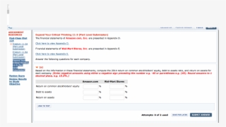 Expand Your Critical Thinking 11-3 The Financial Statements #6819630