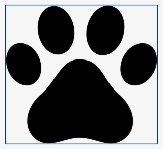 Clip Art Library Stock Awesome Paw Clip Art Black Print #6823206