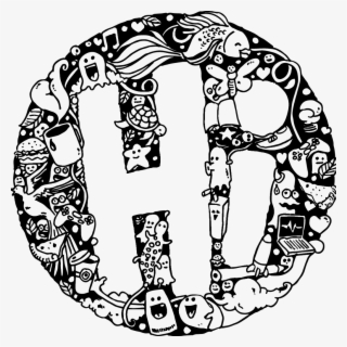 Doodle Hi Text Typography Tumblr Writing Yazı Blackandw #6826100