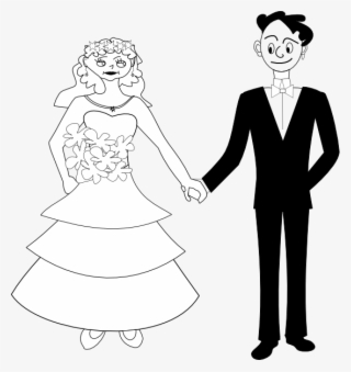 Vector Transparent Download Bride Clipart Black And #6829917