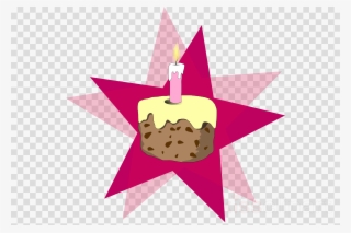 Cake With Candle Clipart Frosting & Icing Cupcake Birthday #6830176