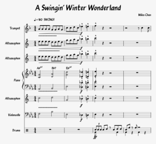 A Swingin Winter Wonderland 3 Altos Sheet Music For #6831077