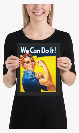 We Can Do It Classic Framed Wwii Propaganda Poster-warrior #6832075