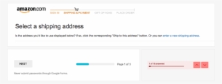 Multi-step Wizards From Amazon, Google Forms And Typeform #6833397