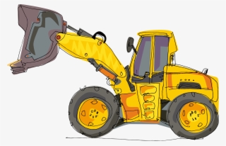 Image Black And White Bulldozer Clipart Heavy Equipment #6834300