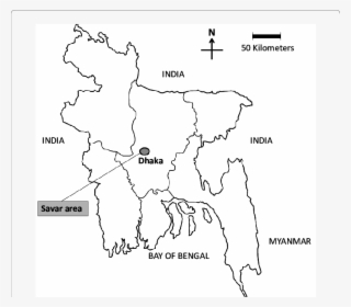 Location Of Sampling Area In The Map Of Bangladesh #6834672