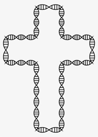 Dna Helix Cross #6842700