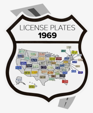 1969 License Plate Map #6843286