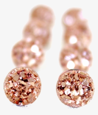 Rose Gold Druzy Studs #6844983