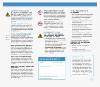 Important Propane Safety Information For You & Your #6847127