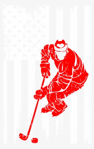 Hockey Player Sports Usa Flag Pride Tshirt #6847631