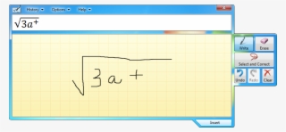 Math Input Panel Uses The Math Recognizer That's Built #6850002