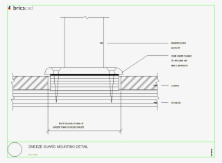 Sneeze Guard Mounting Detail #6850563