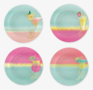 Tropical Drinks Melamine Plates #6851337