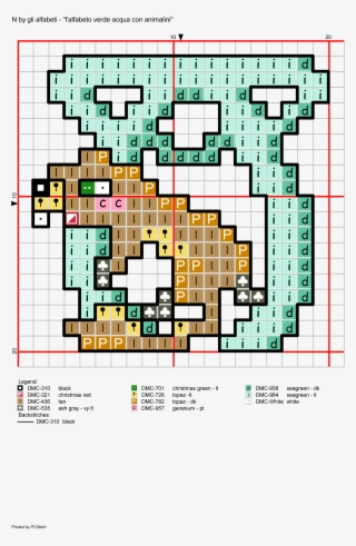 Alfabeto Verde Acqua Con Animalini #6852130