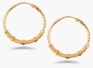 22ct Gold Hoop Earring #6852325