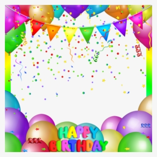Free Png Happy Birthday Balloonsframe Png Images Transparent #6855494