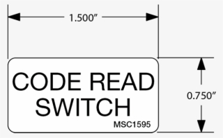Code Read Switch Decal #6863112