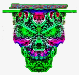 Ladies Trippy Skull S #6867786