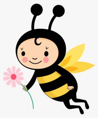 Abelhinha Voaando Flor Elemento #6867788