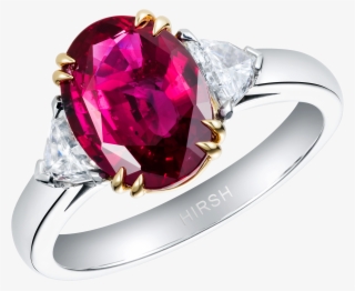 Ruby Wedding Gift Hirsh Trio Ring No Heat Gem Png Turkey #6872342