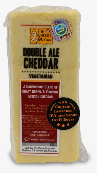 The Cheese Guy Vermont Double Ale Cheddar Cheese Wedge #6874465