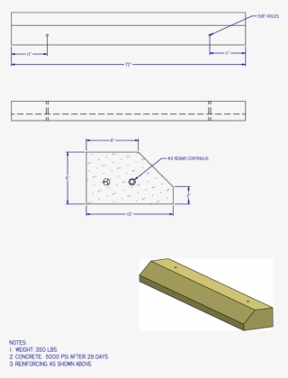 Precast Parking Curb #6876831