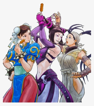 Chun-li Juri Ibuki By Hes6789 #6879722