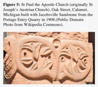 Detail Of Carved Jacobsville Redstone, Sheldon Block, #6881335