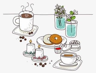 Drawing Coffee Cafe Shop #6886687