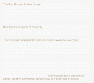 The Red Rooster Coffee House Has Been Intentionally #6886943