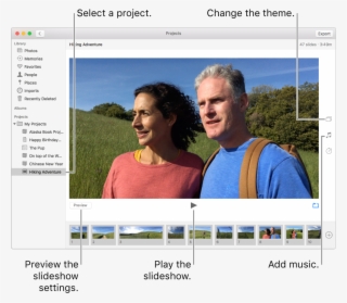 Photos Window Showing A Slideshow In The Main Part #6887611