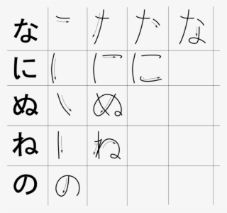 Hiragana Strokes N #6889268