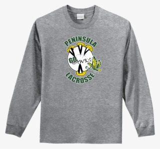 Peninsula Lacrosse 100% Cotton Long Sleeve T-shirt #6892927